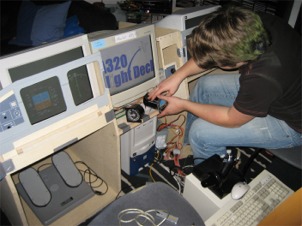 Altes Cockpit